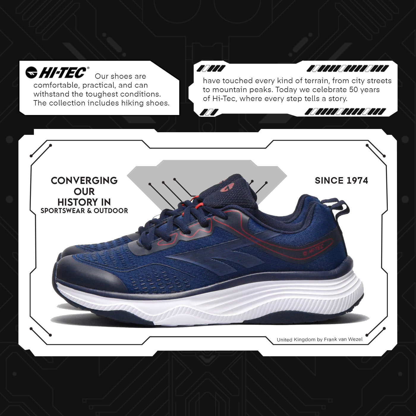 HI-TEC COURTNEY NAVY SALSA Référence : S014715